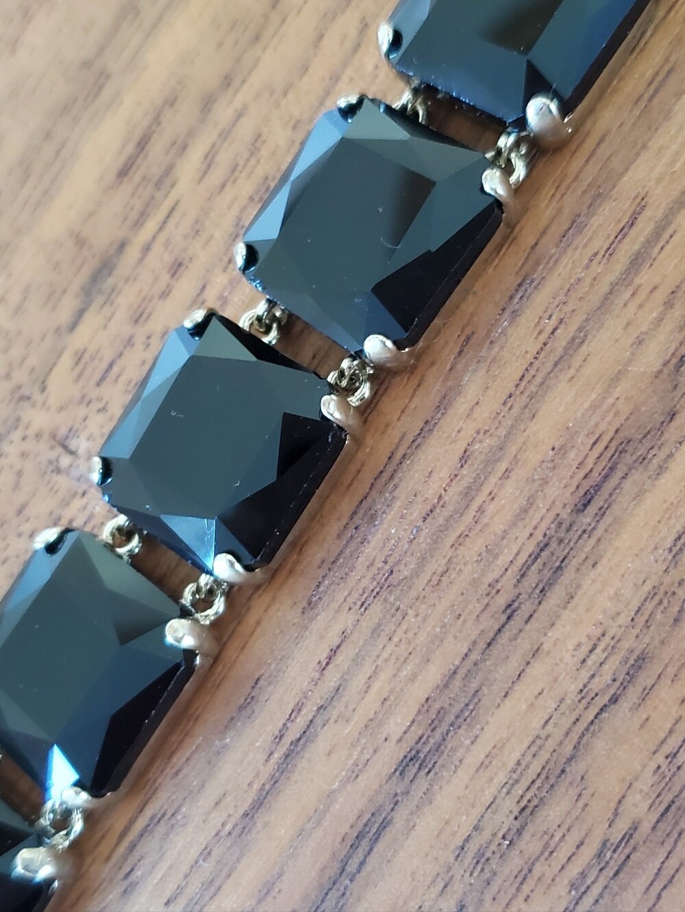 Jcrew J Crew Black Crystal stone bracelet New without tags